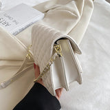 Women's Small Crossbody Bag Pu Leather Shoulder Messenger Chain Purse