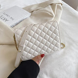 Women's Small Crossbody Bag Pu Leather Shoulder Messenger Chain Purse
