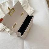 Women's Small Crossbody Bag PU Leather Chains Shoulder Messenger