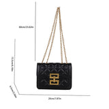 Women's Small Crossbody Bag PU Leather Chains Shoulder Messenger