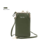 Small Crossbody Phone Bags Women Mini Matte Leather Shoulder Messenger Bag