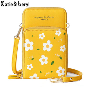 Floral Pattern Crossbody Shoulder Bag for Women