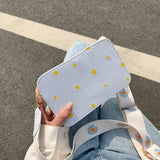 Small Daisy Female Bags Wide Nylon Shoulder Strap Messenger Bag