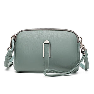 Small Female Messenger Bag Casual Cowhide Crossbody Bag Women Leather Shoulder B