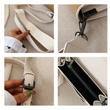 Small Flap Shoulder Bags Women Wide Strap Crossbody Bag
