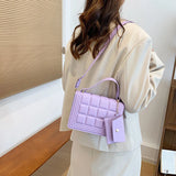 Women's Small Flap Shoulder Bag Candy PU Leather Totes Crossbody Handbag