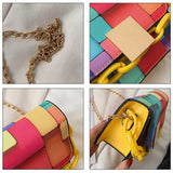 Flap Shoulder Bag Women Chains Crossbody PU Leather Handbag Clutch