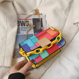 Flap Shoulder Bag Women Chains Crossbody PU Leather Handbag Clutch