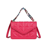 Plaid Ladies Shoulder Messenger Bag Chain Women Handbag