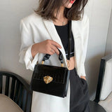 Stone Pattern Crossbody Bag Women Flap Shoulder Handbag PU Leather