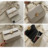 Small Handbag PU Leather Shoulder Bags for Women Stone Pattern Crossbody Bags