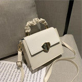 Stone Pattern Crossbody Bag Women Flap Shoulder Handbag PU Leather