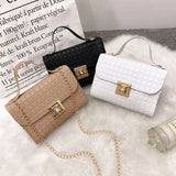 Simple Women Crossbody Clutch Bag PU Shoulder Handbag