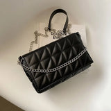 Women's PU Leather Shoulder Bag Chain Crossbody Purse
