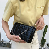 Women's PU Leather Shoulder Bag Chain Crossbody Purse