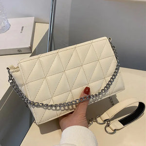 Women's PU Leather Shoulder Bag Chain Crossbody Purse