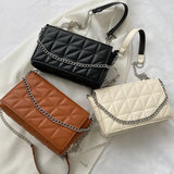 Women's PU Leather Shoulder Bag Chain Crossbody Purse