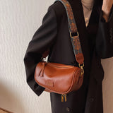 Small Messenger Bag for Women Retro Solid PU Leather Shoulder Crossbody Bags