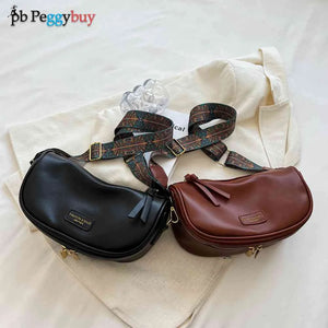 Small Messenger Bag for Women Retro Solid PU Leather Shoulder Crossbody Bags