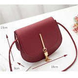 Mini Tassel Leather Shoulder Bag for Women