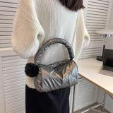 Small Quilted Shoulder Bag Women Crossbody Purse Winter Handbag