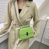 Small PU Leather Flap Shoulder Bags Chain Crossbody Hit Female Purses Handbags