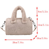 Plush Winter Handbag Shoulder Bag Lamb Fluffy Crossbody Ladies Purse