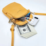 Women's Small Shoulder Bag with Cell Phone Pocket Crossbody Mini Messenger Purse