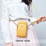 Women's Small Shoulder Bag with Cell Phone Pocket Crossbody Mini Messenger Purse