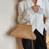 Small Shoulder Bag Thick Chain Handbag And Purse High Leather Women Tote Bags
