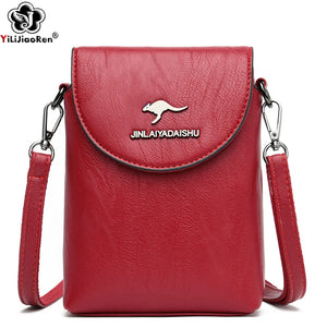 Small Shoulder Bag for Smartphone Ladies Crossbody Bag Soft Leather