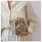 Straw Woven Flower Embroidery Crossbody Handbag
