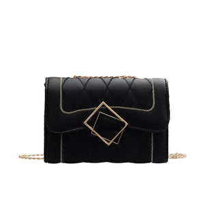 Small Square Bag Ladies Shoulder Messenger Bag PU Leather Handbag