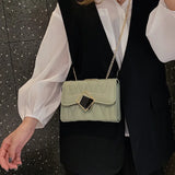 Small Square Bag Ladies Shoulder Messenger Bag PU Leather Handbag