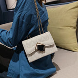 Small Square Bag Ladies Shoulder Messenger Bag PU Leather Handbag