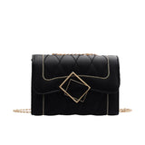 Small Square Bag Ladies Shoulder Messenger Bag PU Leather Handbag