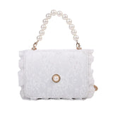 Square Pearl Handbag Crossbody Summer Shoulder