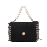 Square Pearl Handbag Crossbody Summer Shoulder