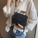 Square Handbags High Pu Leather Women Shoulder Bag Spring Lady Crossbody