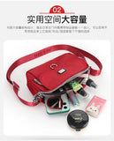 Small Square Nylon Mommy's Crossbody Shoulder Bag for Phone Keys