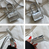 Small Square Shoulder Bag Retro Mini Handbag Female Messenger Cross Body Bag