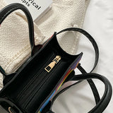 Rainbow Crossbody Messenger Bag Women Small Square Shoulder Phone Purse Handbag