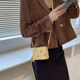 Small Square Shoulder Bags for Women Retro Mini Handbags Purse Female Messenger