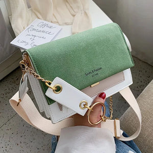 Small Suede Leather Crossbody Bag Women Handbags Ladies Shoulder Messenger