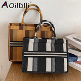 Small Tote Bag Women Letters Handbags Matte Pu Leather Shoulder Crossbody Bags