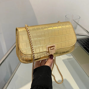 Small Underarm Shoulder Bags for Women Flap PU Leather Crossbody Handbag