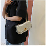 Small Underarm Shoulder Bags for Women Flap PU Leather Crossbody Handbag