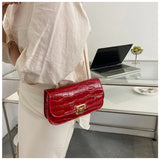 Small Underarm Shoulder Bags for Women Flap PU Leather Crossbody Handbag
