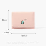 Small Women Wallet Trifold Thin Purses Ladies Money Bag Holographic Slim