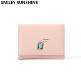 Small Women Wallet Trifold Thin Purses Ladies Money Bag Holographic Slim